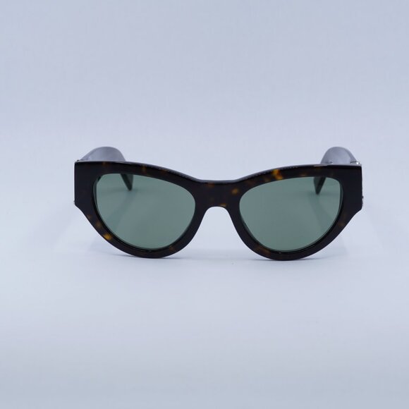 🕶️ New Saint Laurent SLM94 008 Sunglasses - Dark Havana Frame, Green Lenses - Picture 3 of 11